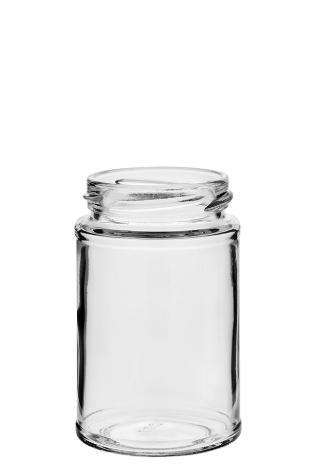 Food jar panelled 212ml 58TO Glass flint